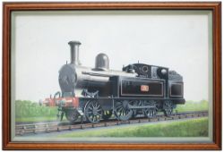 Original watercolour & gouache Painting by VIC WELCH of L&NWR 2-4-2T of the 4ft 6in class designed