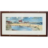 Carriage Print GORLESTON, NORFOLK by Fred Donald Blake R.I. from the LNER Post-War Series, around