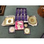A selection of Royal Worcester collectable porcelains, also English fine bone china,