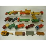 Twenty two unboxed commercial vehicles dating from the 1950s and suitable for restoration items,