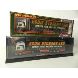 Two limited edition Corgi Eddie Stobart models a Renault Premium Curtainside (cat ref 75601) and an