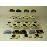 A quantity of unboxed Corgi models for restoration and some part restored to include ten Lotus Elan,