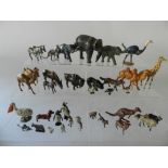 A group of lead zoo animals by Charbens, Hill and Co.