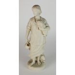 A Copeland Parian figure of the Cottage Girl after the painting 'Lavinia' by Gainsborough,