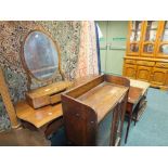 Three various Edwardian occasional tables, a 19th century single drawer mahogany side table,