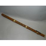 A 19th century boxwood flute by Kusder,