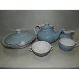 A Royal Doulton Aegean pattern table ware suite including: tea, coffee,