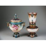 Two Hadley's Worcester 'Faience' vases, circa 1900,