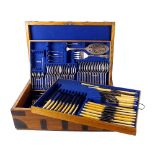 A part cased canteen of Mappin & Webb Kings pattern silver plated cutlery,