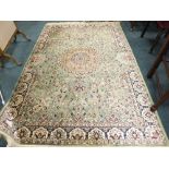 A Keshan style rug approximately 2m x 1.