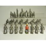 A group of 41 Indian figures in lead by Britains,