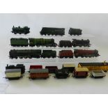 An 00 gauge unboxed model railway to include a Flying Scotsman, Brittania, Princess Elizabeth,