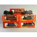 Seven Hornby tank locomotives (i unboxed) R048-0-6-0 "London Transport" R52 0-6-0 Tank (red) 0-4-0