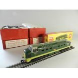 Three Hornby Dublo 2 rail items, a No:2234 Deltic Diesel "Crepello" the model in original box,