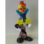 A mid 20th century Venetian glass figure of a clown