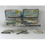 A large Collection of Triang Mimic Ship models to include Queen Elizabeth and Mary, Canberra,