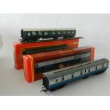 Seventeen passenger coaches by Hornby and Triang Hornby,