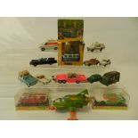 A mixed lot of die cast toys to include a boxed Corgi 479 Commer Mobile Camera,