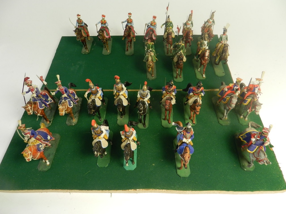 Twenty six mounted cavalry figures by Historex in two cases,