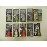 A collection of 10 Daleks by Dapol in various colours, some millennium issues,
