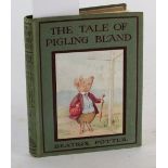 POTTER, Beatrix, The Tale of Pigling Bland. Square 12mo, Frederick Warne & Co, 1913.