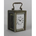 An early 20th century miniature carriage timepiece the 1.