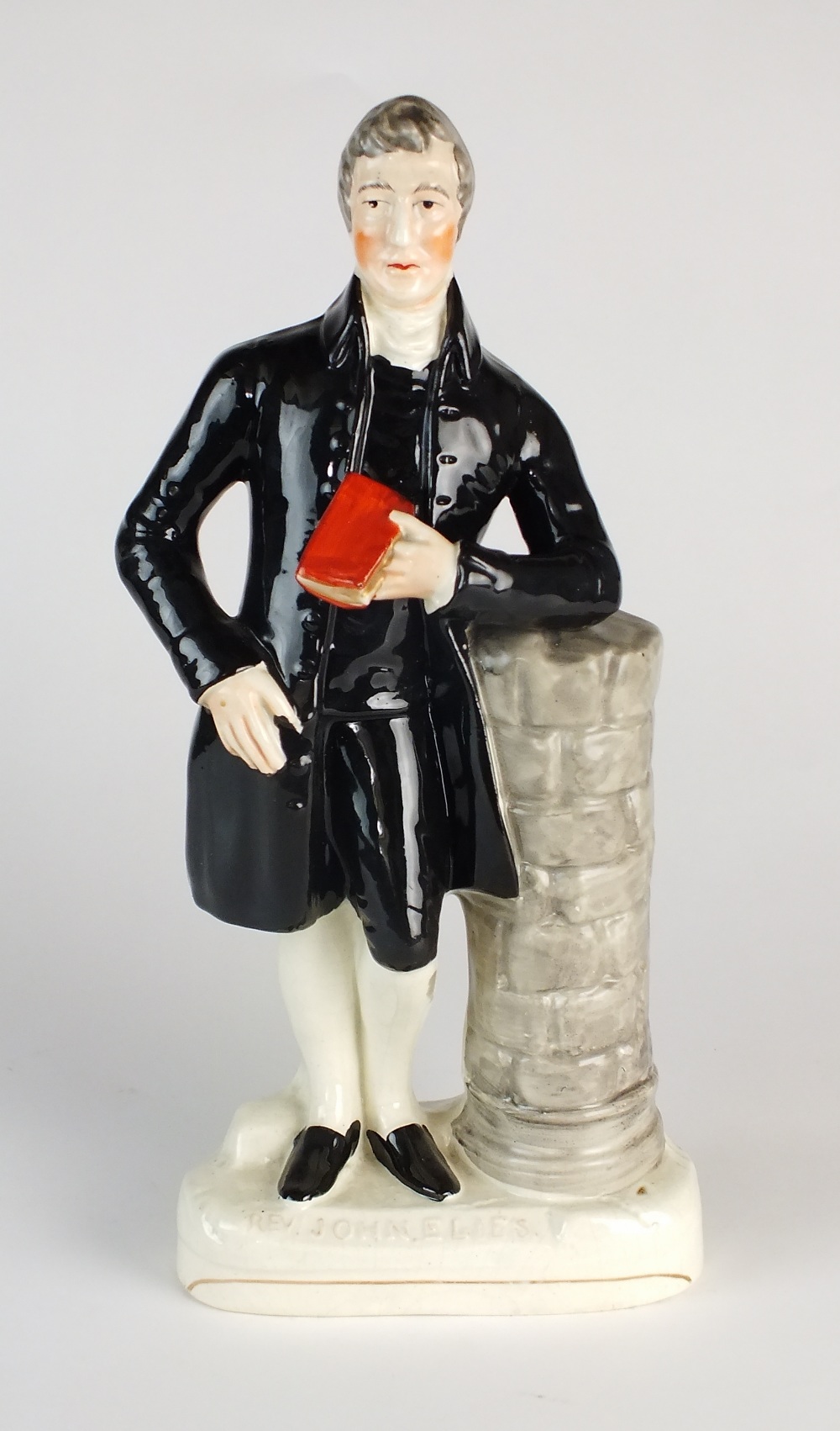 A Staffordshire figure of the 'Rev John Elies' (sic) (1744-1841), 19th century,