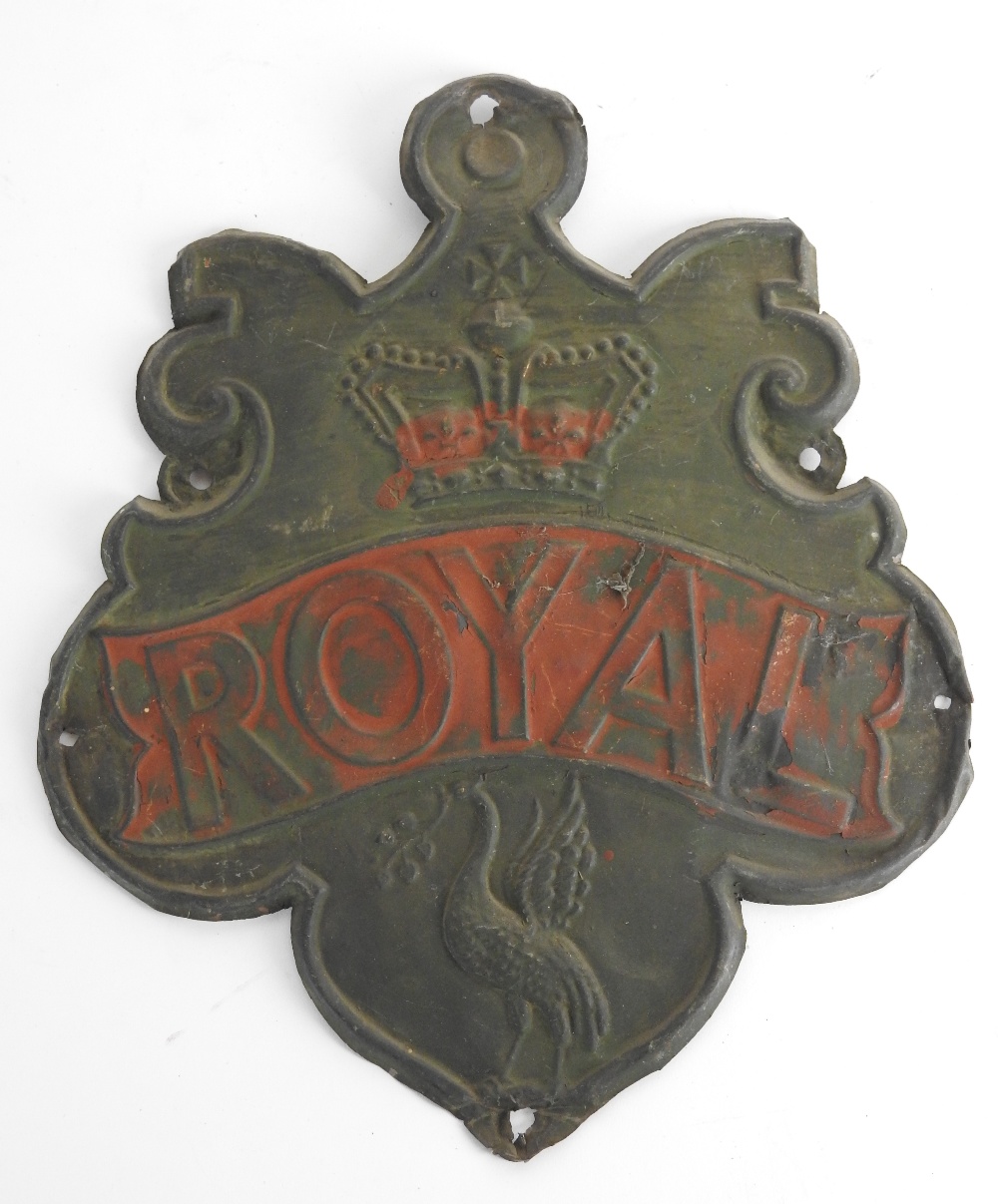 A group of six pressed metal insurance company fire marks, - Image 4 of 6