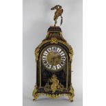 A 19th century French boulle style bracket clock,