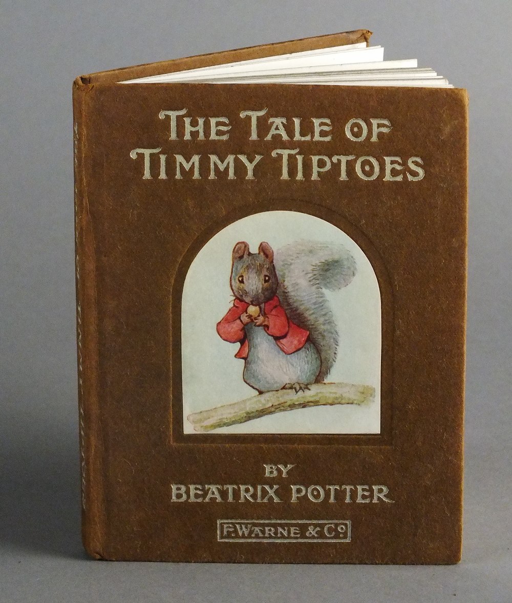 POTTER, Beatrix, The Tale of Timmy Tiptoes. Square 12mo, Frederick Warne & Co, 1911.