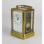 A late 19th century French carriage clock, the 2.