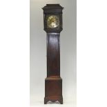 An 18th century oak eight day longcase clock the 11.