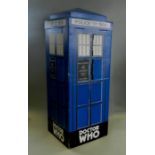A Dr Who shop point of scale display unit used to merchandise Dr Who VHS tapes,