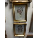 Antonio Enrico Florentino A pair of watercolours depicting a peasant couple, each signed.