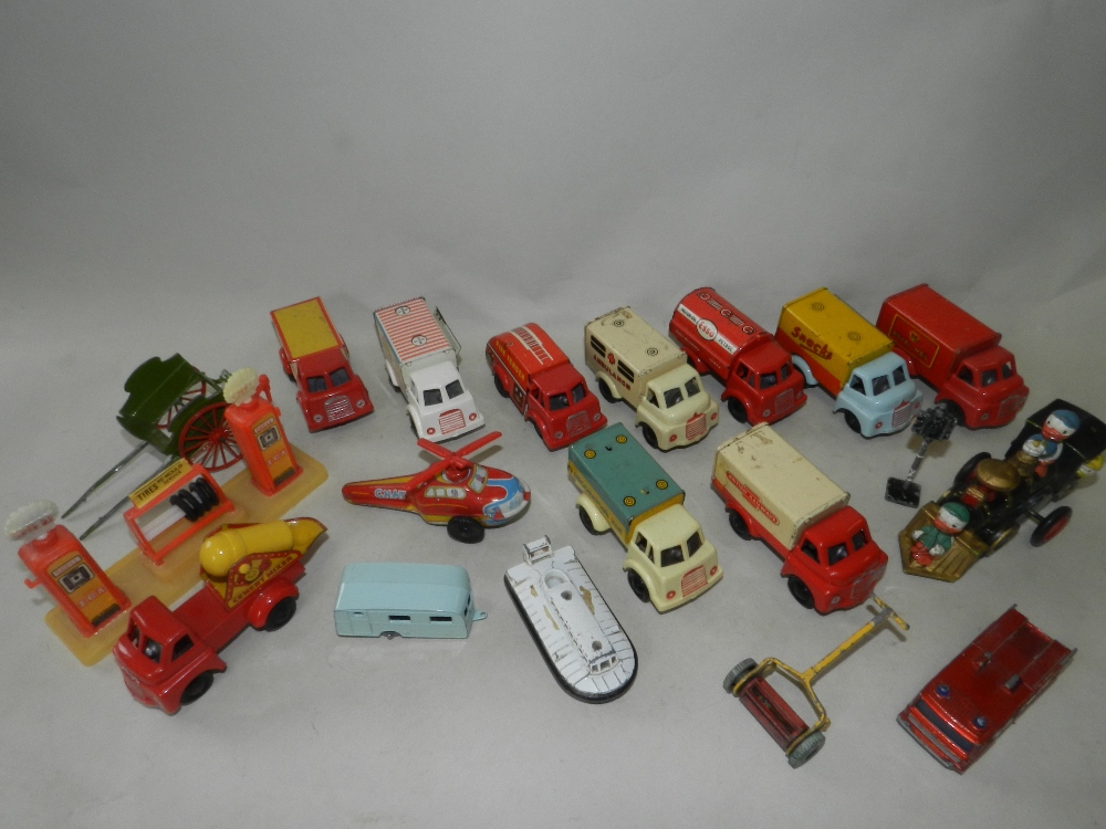 10 Pocketoy models by Wells-Brimtoy circa 1950's, with tanker, box and open loads, - Image 3 of 3