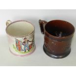 Two 19th century mugs,