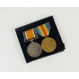 A pair of World War I medals; War medal and Victory medal, awarded to 'DM2-224747 Pte A.S.