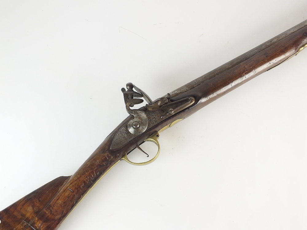 A Tower pattern flintlock service musket, the lock marked 'Tower' and GR cypher, walnut stock,