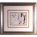 After Pablo Picasso Illustration from Verve Certificate of Authenticity from National Art Guild on