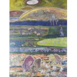 Peter R Tarrant (1928-2014) Pigs in a rural landscape, signed lower left,