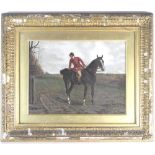 Frances Cecil Boult (Active 1877-1895) Huntsman, signed lower right, oil on board,