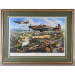 After Nicolas Trudgian Tangmere Hurricanes signed by the artist and numbered 65/1000 in pencil,