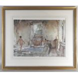 After William Russell Flint Ladies bathing, signed in the margin in pencil,