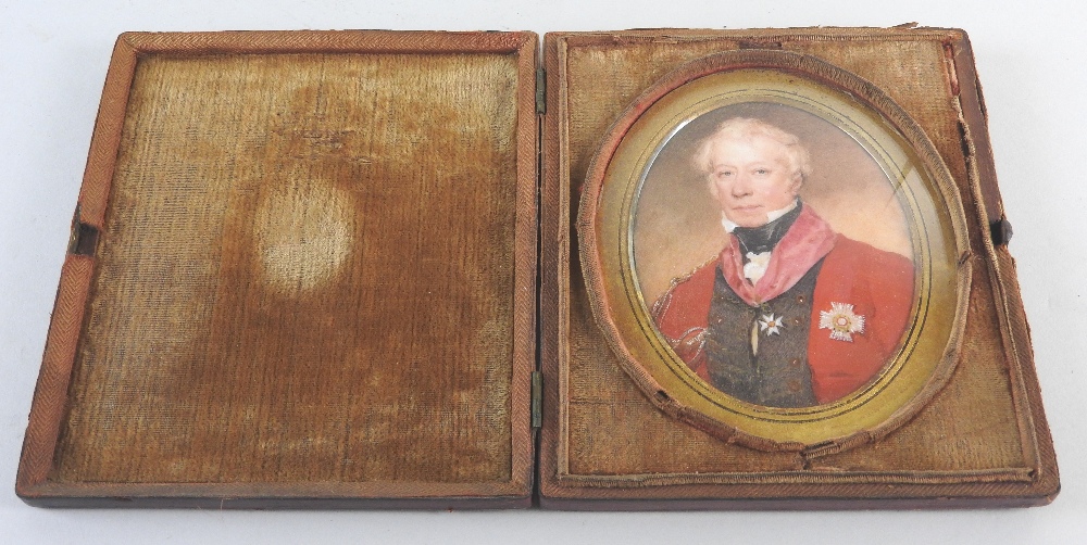 English School, circa 1810 Portrait miniature of a British army officer, - Image 2 of 3