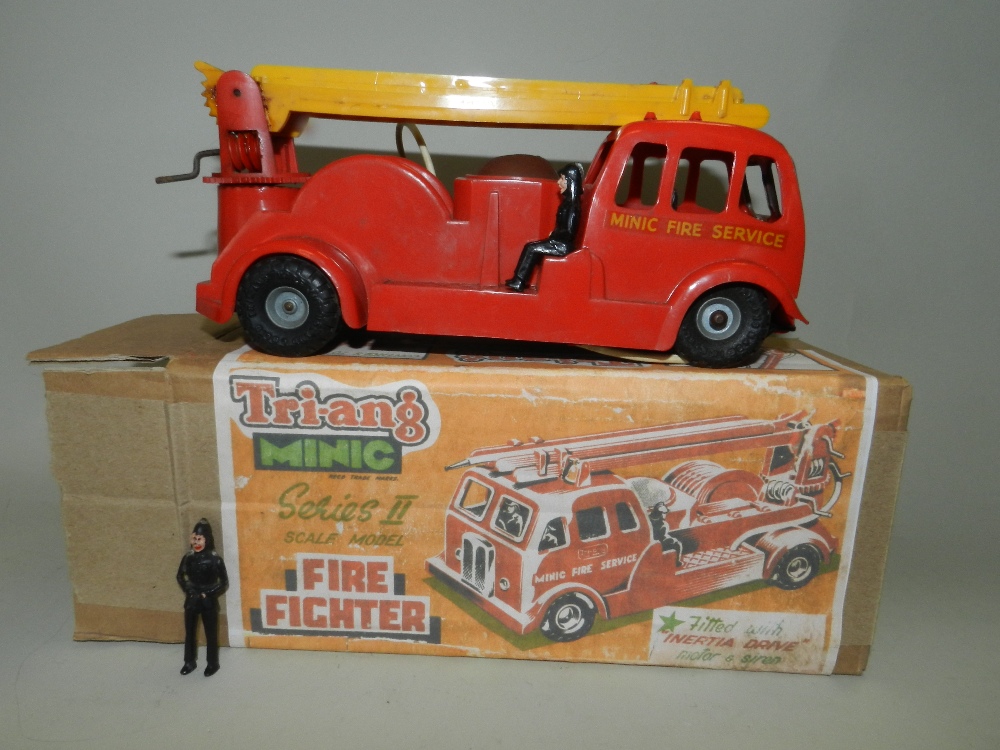 A Tri-ang Minic series 2 fire fighter fire engine