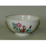 A first period Worcester bowl circa 1780,