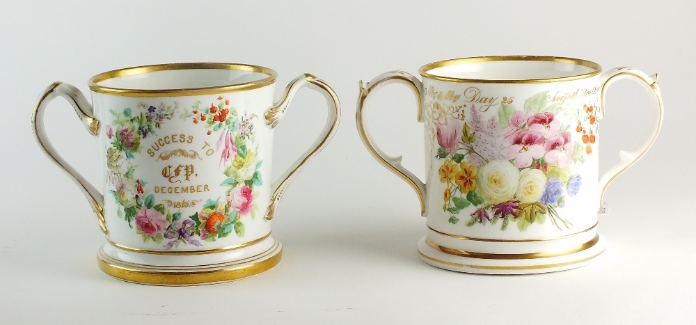 A Davenport twin-handled loving cup, mid-19th century, - Image 2 of 2