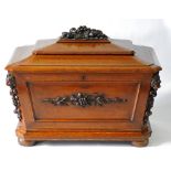 A Regency oak sarcophagus wine cooler, circa 1810,