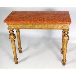 A Louis XVI style painted pine side table, 19th century,