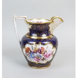 An English porcelain jug, circa 1825-30, in the manner of H.R.